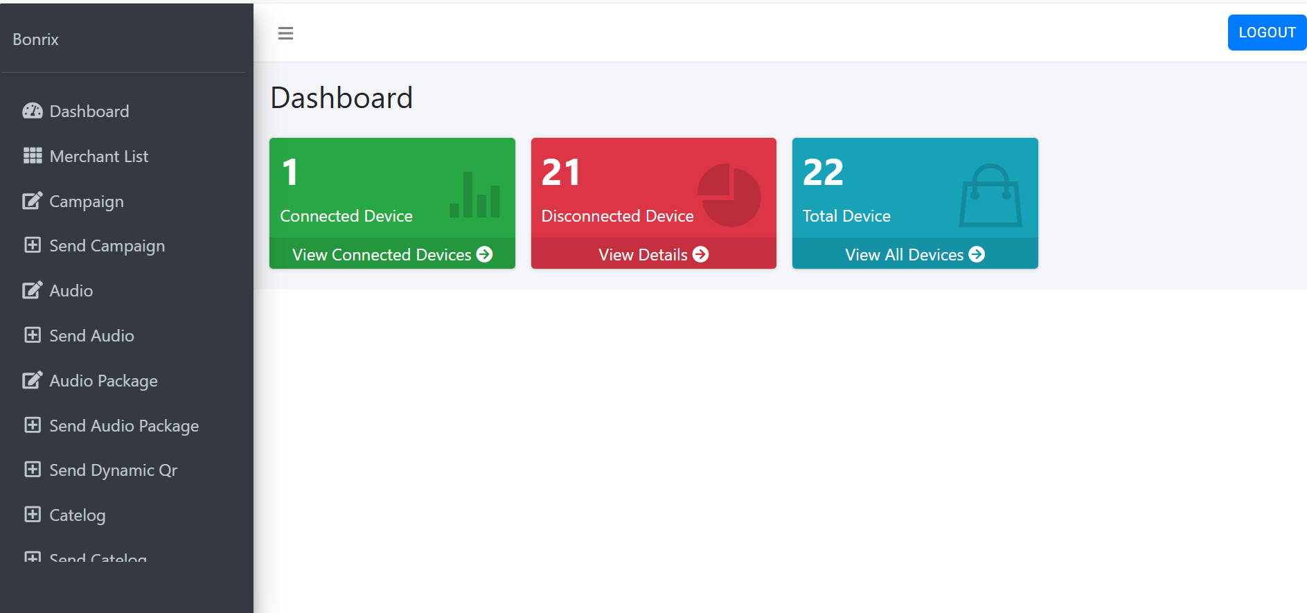 Bonrix Digital Signage for Retail and Billing Counters with TMS/CMS, Real-Time Content Management