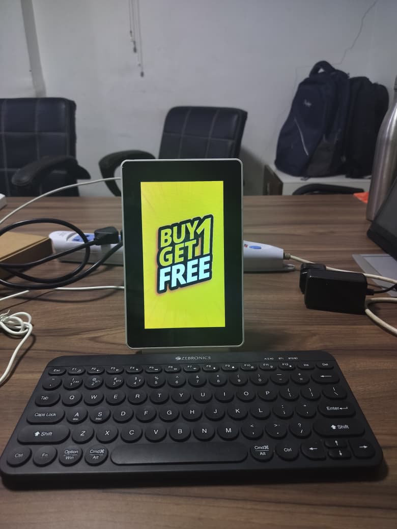 Bonrix 7 inch: BLE Keypad Dynamic QR Display