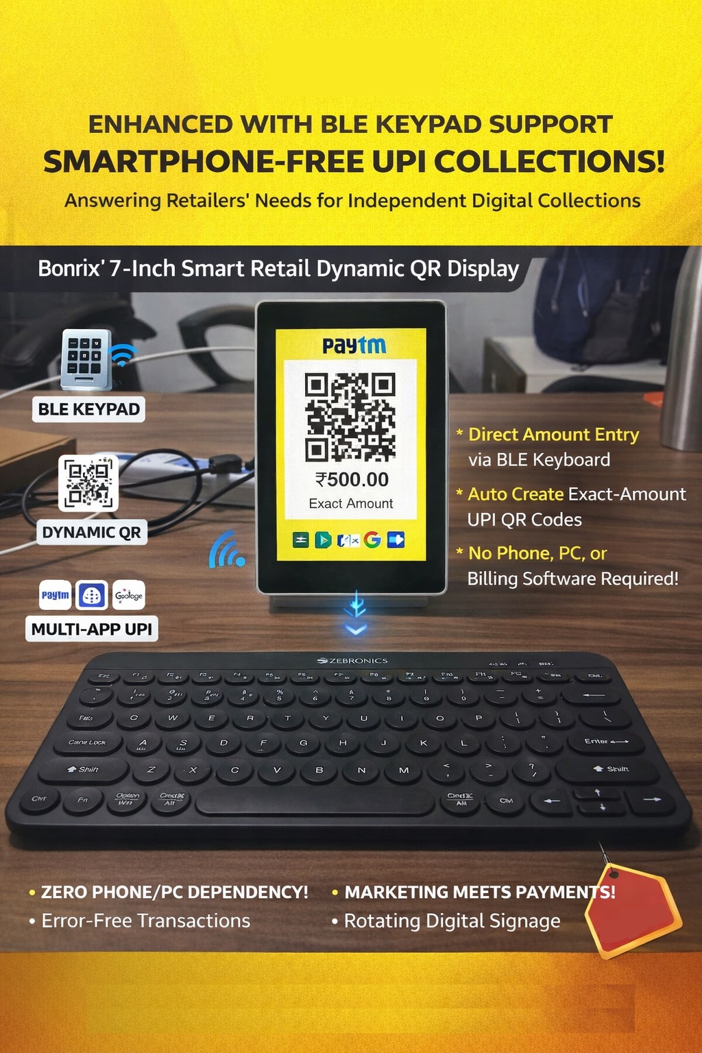 Bonrix DQR-222 + Bluetooth Remote Control