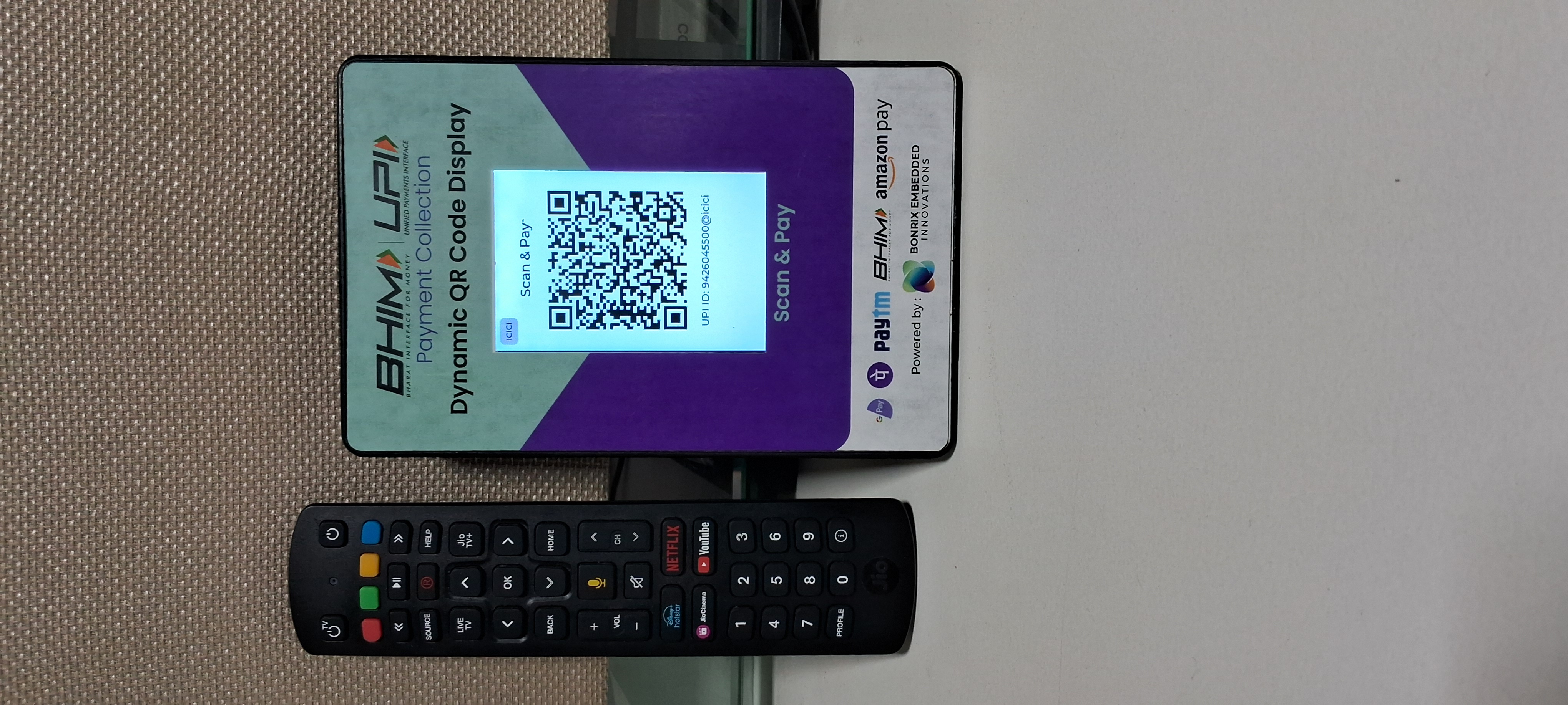 Bonrix DQR-111 with Bluetooth Remote Control