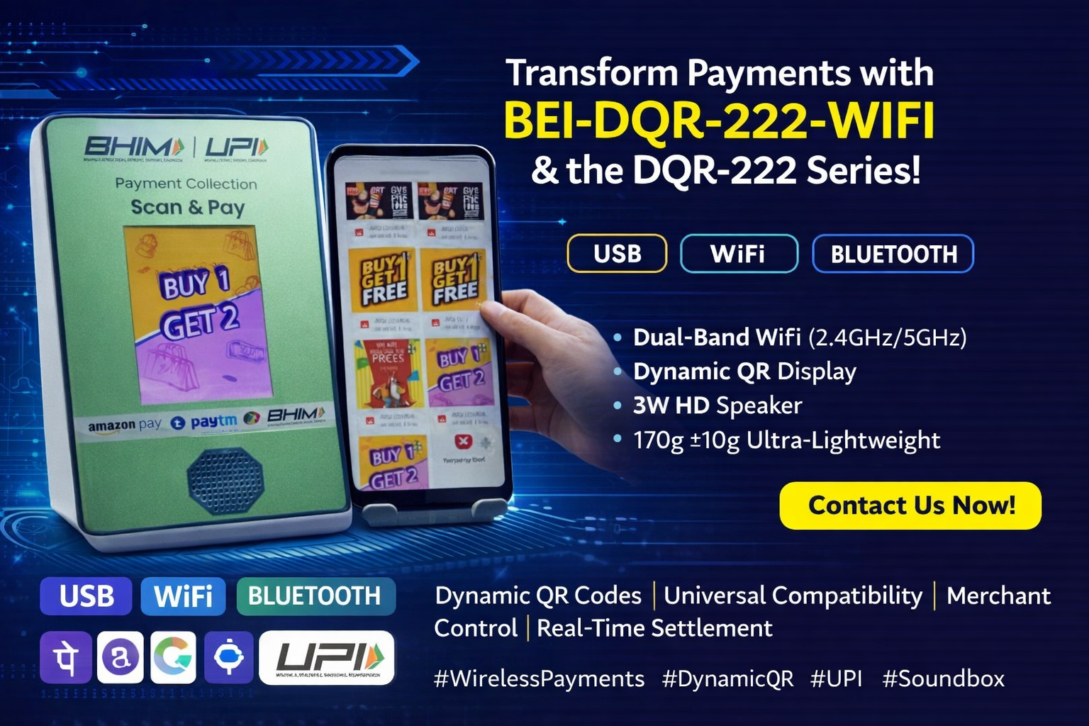 Modern Smart Retail Payment Terminal