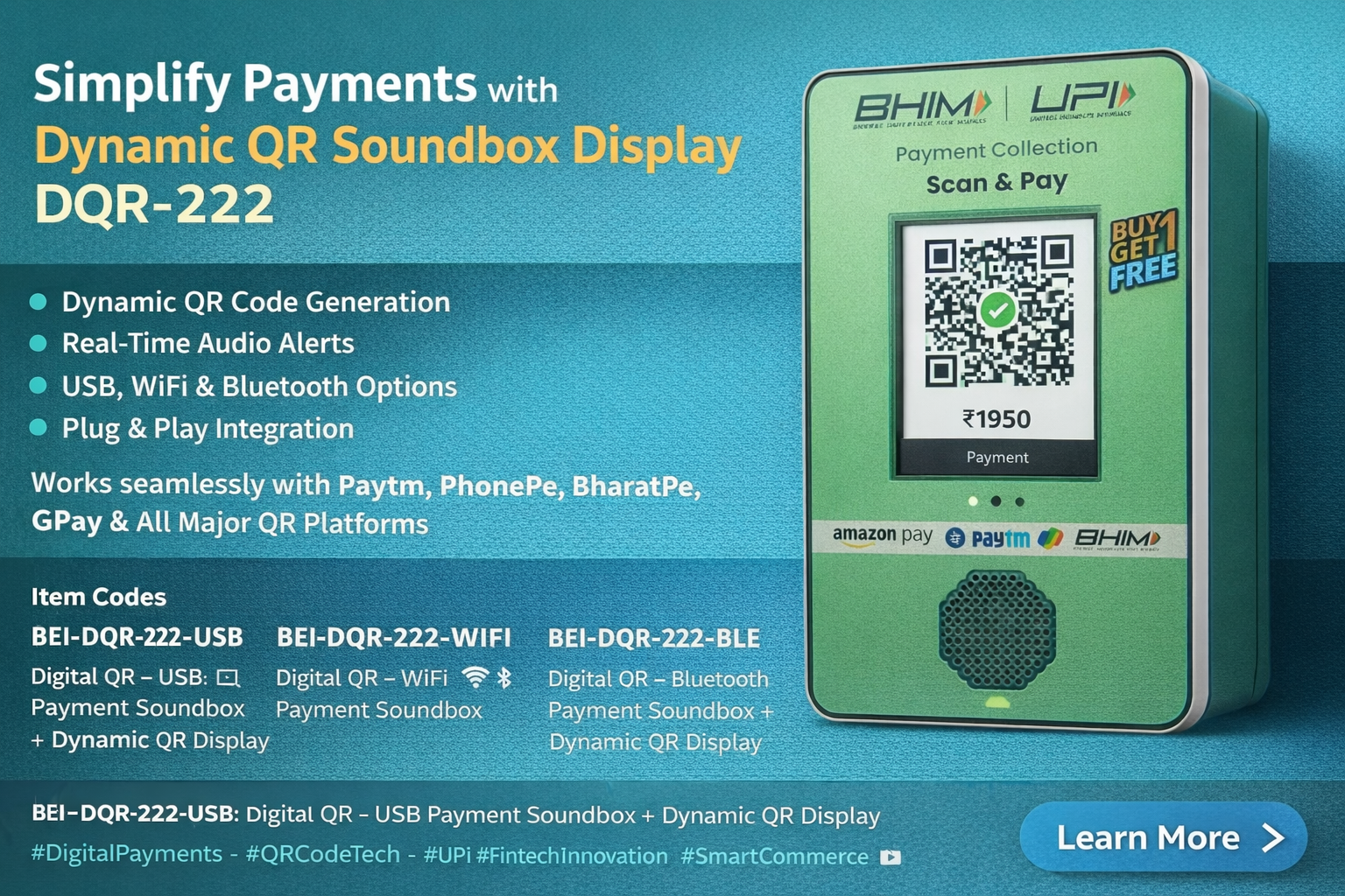 Modern Smart Retail Payment Terminal