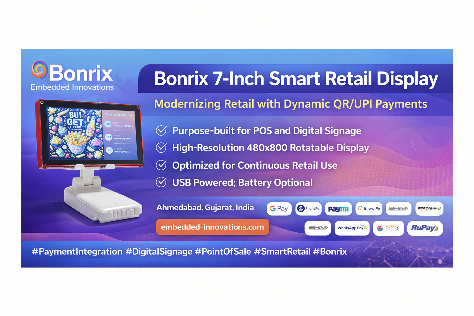 Modern Smart Retail Payment Terminal