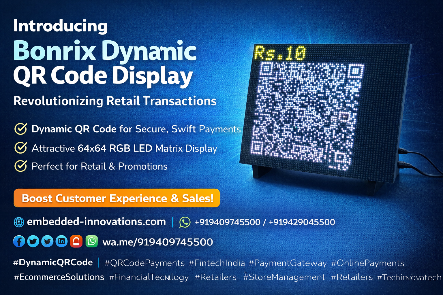 Modern Smart Retail Payment Terminal