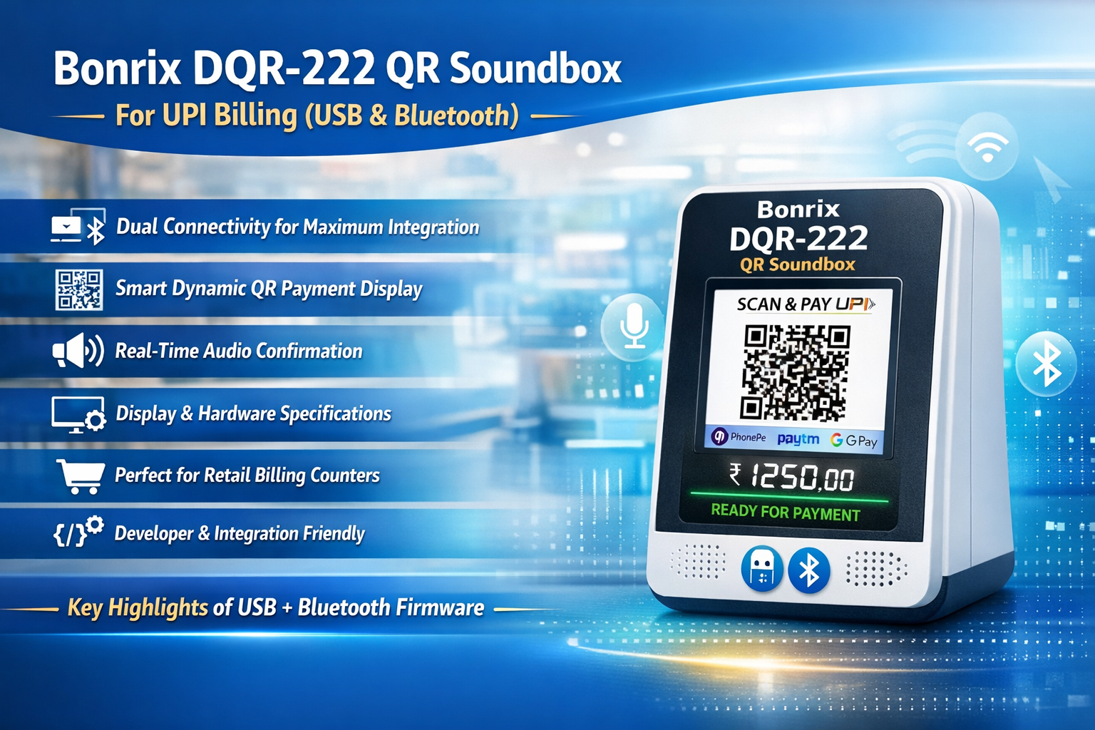 Modern Smart Retail Payment Terminal