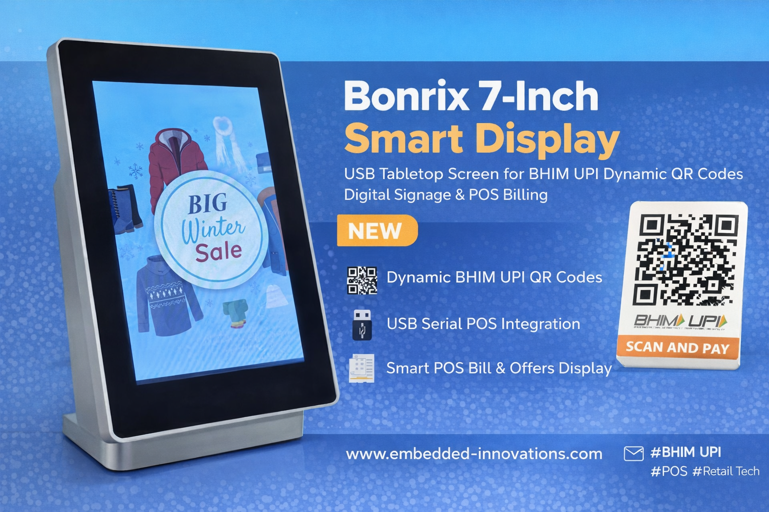 Modern Smart Retail Payment Terminal