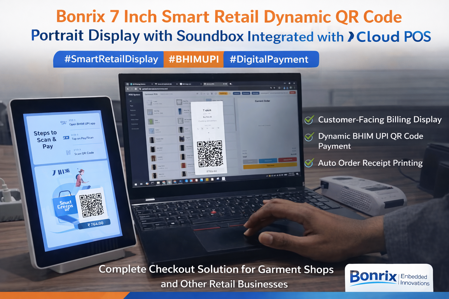 Modern Smart Retail Payment Terminal