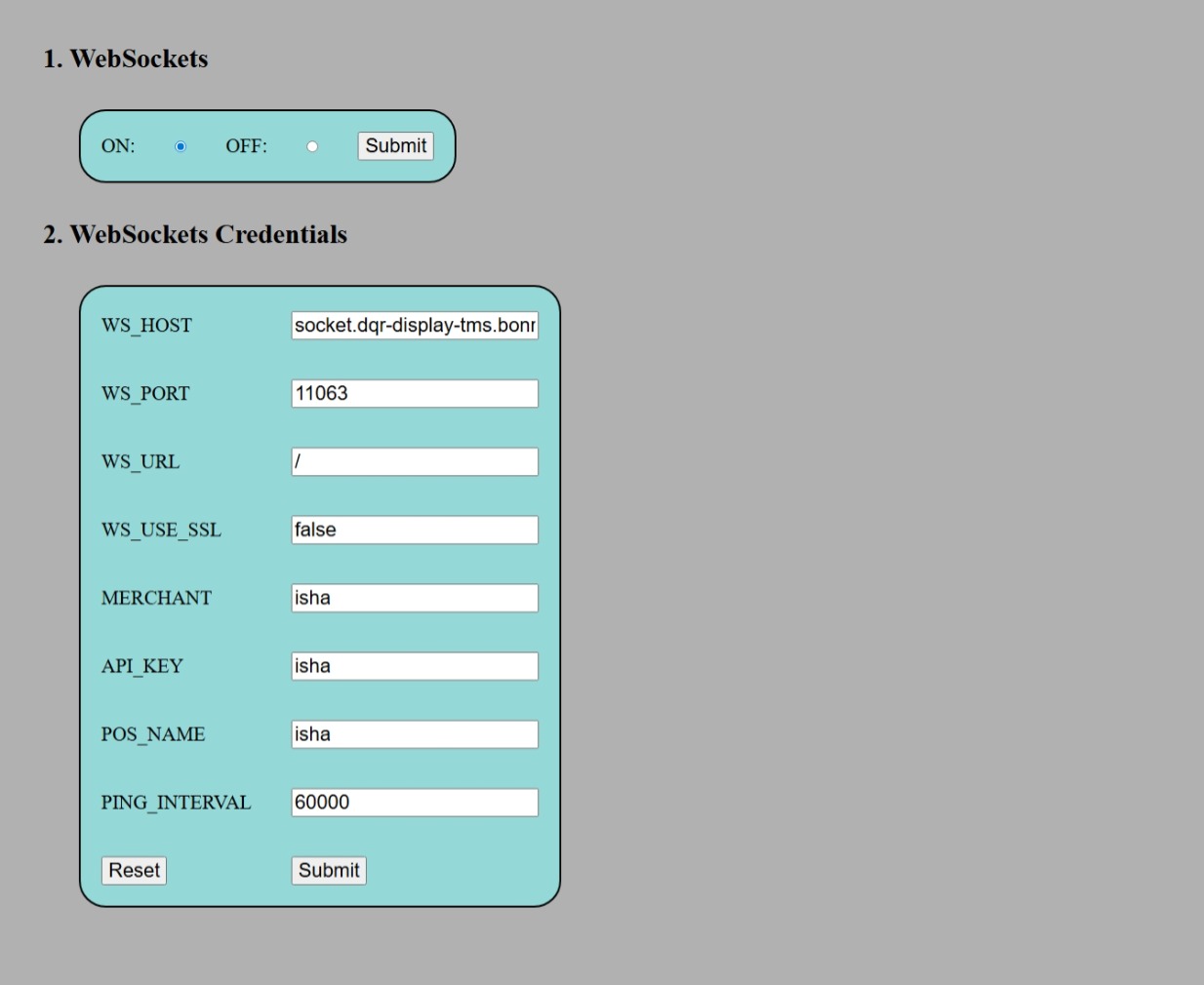 7-Inch WIFI Display - Control Panel
