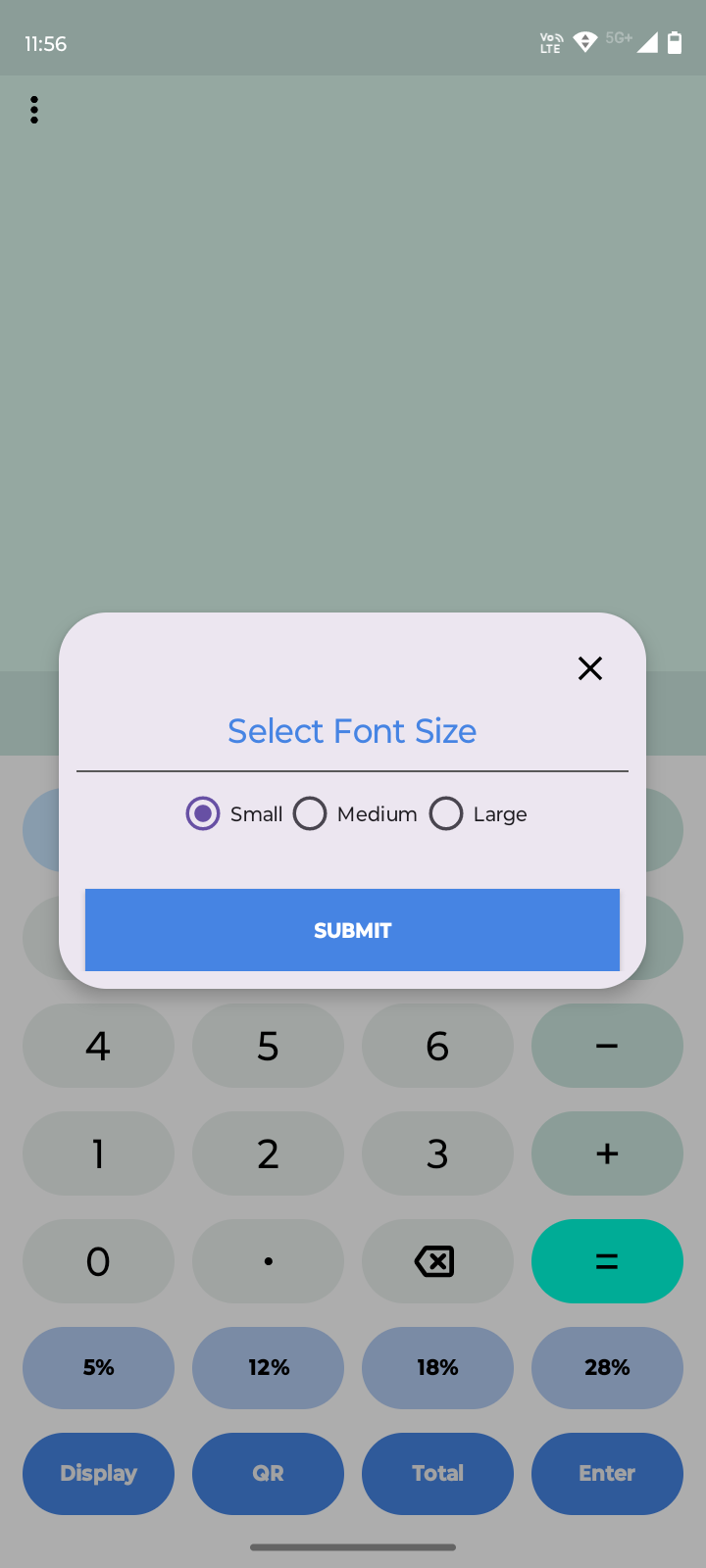 Bonrix Smart Calculator AndroidApp with Dynamic QR Code Display