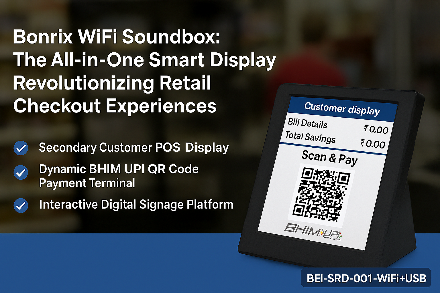 Modern Smart Retail Payment Terminal