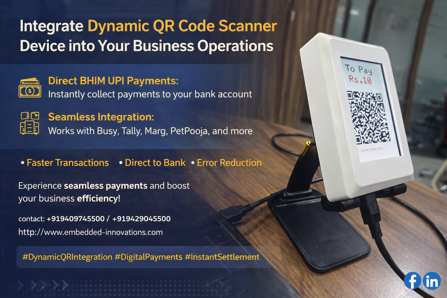 Modern Smart Retail Payment Terminal